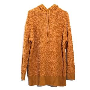 Zenana Premium Soft Orange Popcorn Comfy Oversized Hoodie Jacket L
